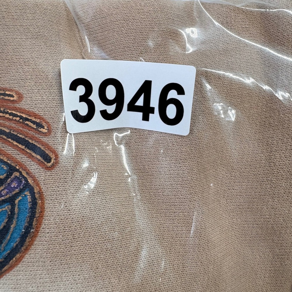 Vintage Nathan Richards Painted Sky Kokopelli Beige Tie Dye Sweatshirt Large 90s - Picture 11 of 11